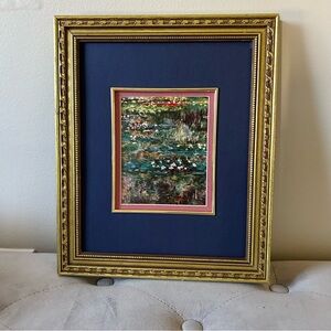 Monet Water Lilly Framed Print Art